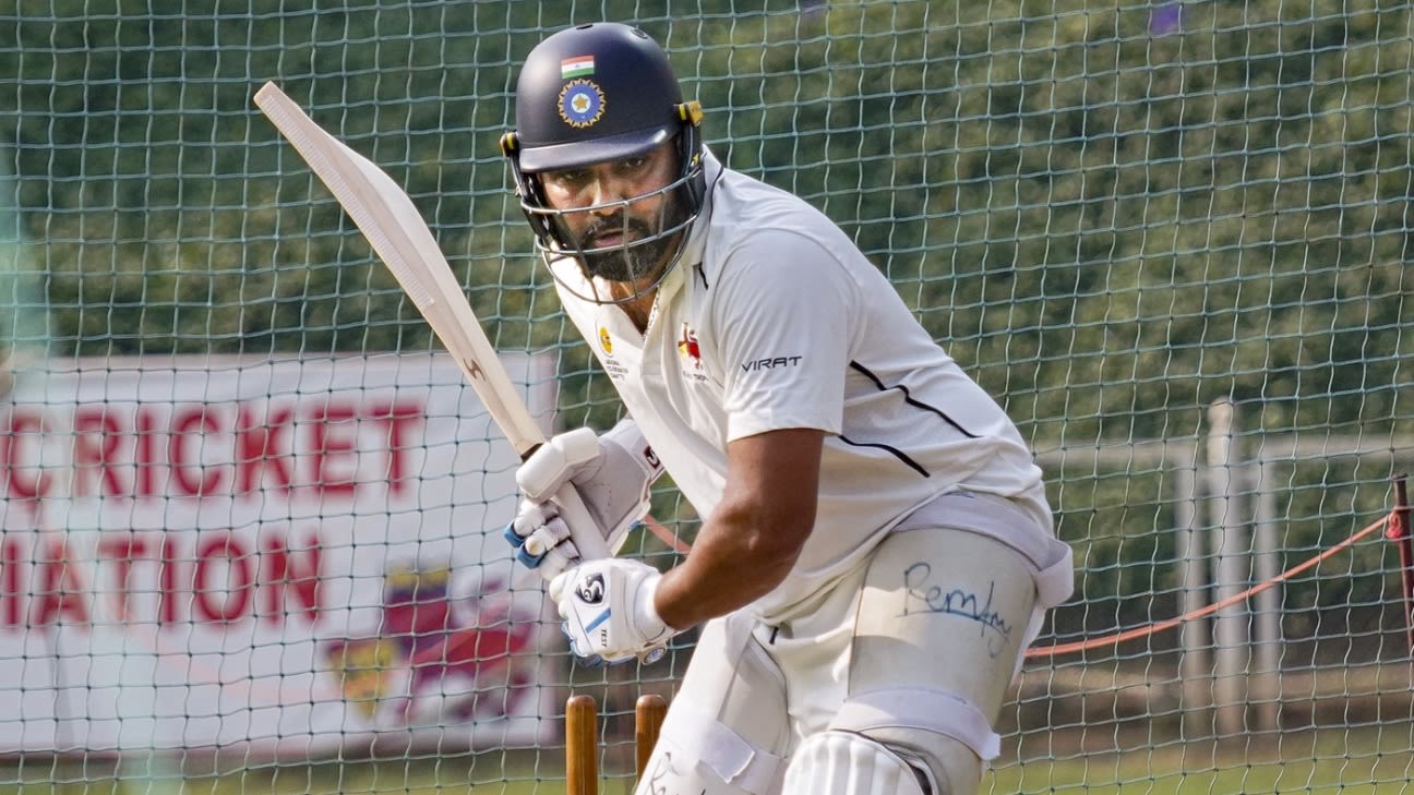 Rohit's Ranji return lasts 19 balls as he falls for 3 against J&K
