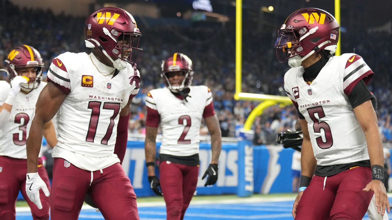 Rookie QB Jayden Daniels leads Commanders to upset of top-seeded Lions