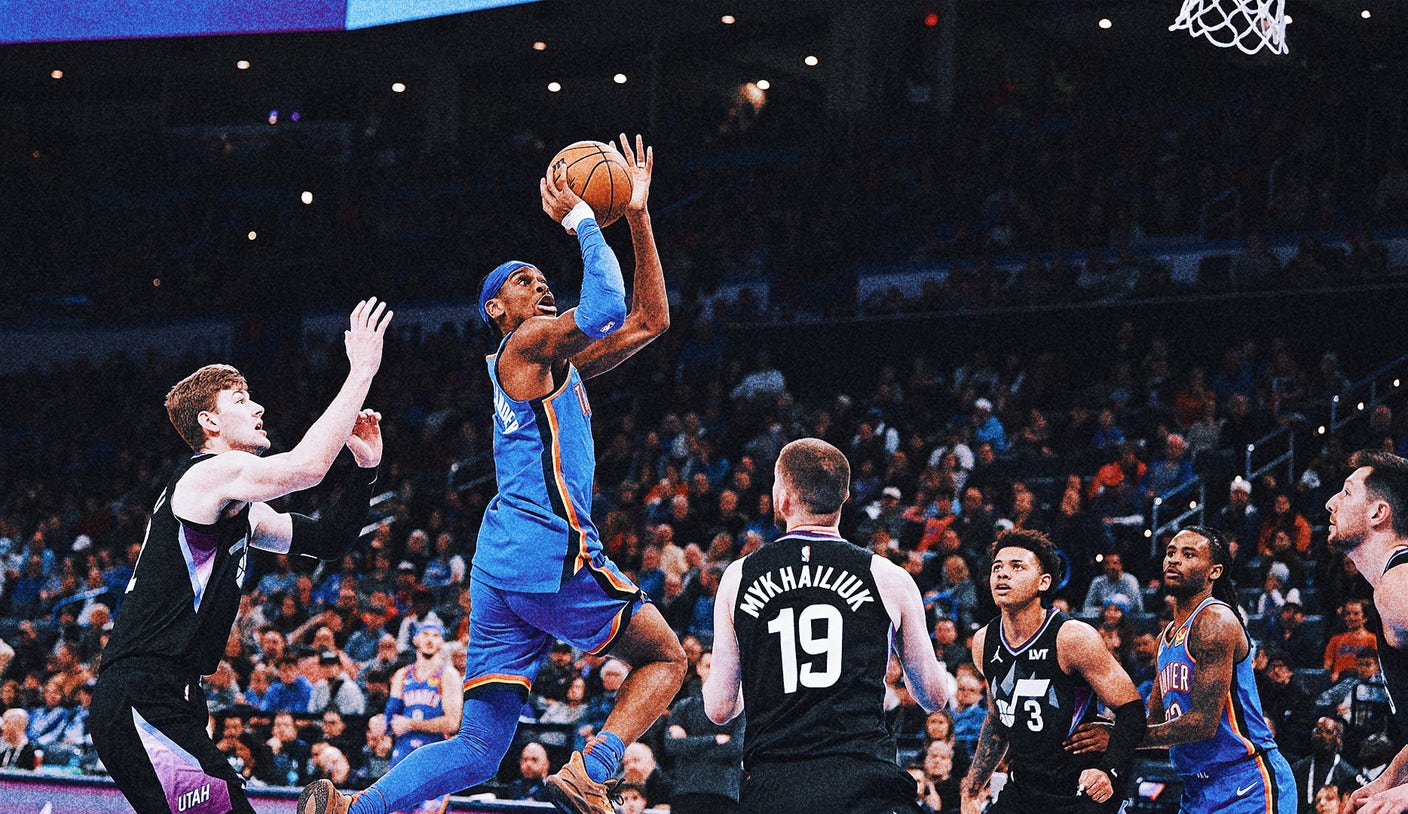Shai Gilgeous-Alexander scores career-high 54 in Thunder's 123-114 win over Jazz