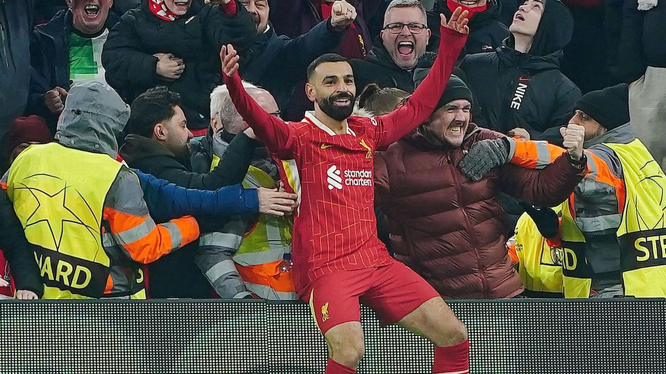 ‘Proud’ Salah nets 50th for Liverpool in Europe