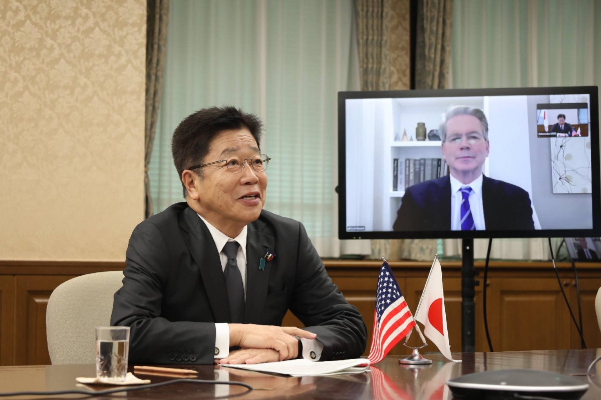 Japan to closely monitor impact on yen of Trump tariffs, Kato says