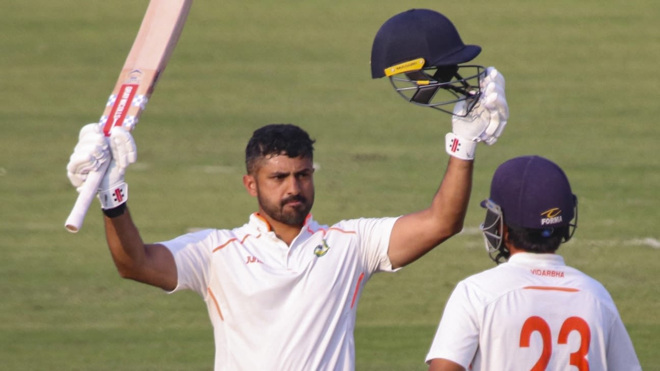 Nair, Dubey set up Vidarbha's semi-final date with Mumbai