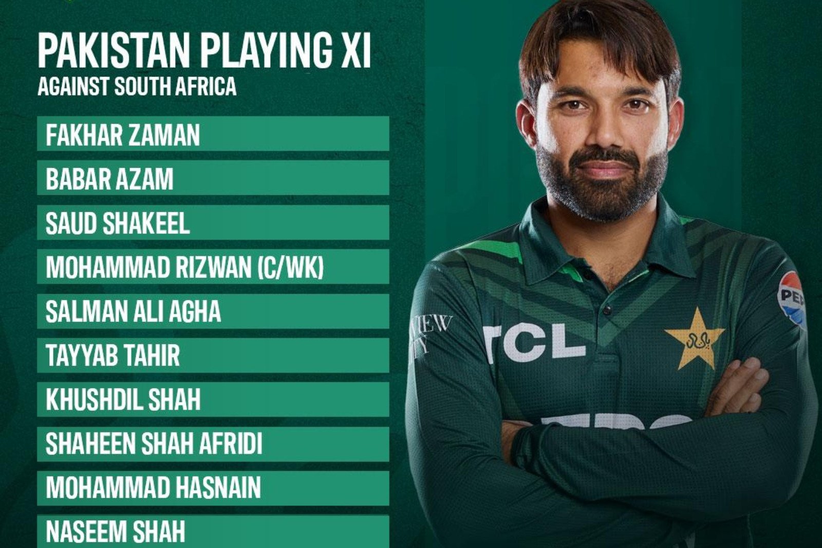 Pakistan make two changes for South Africa tri-series clash on Wednesday | The Express Tribune