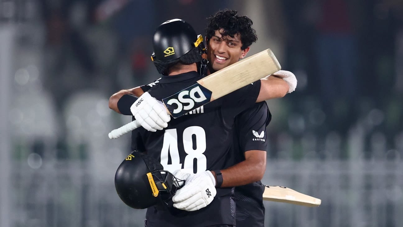 Ravindra, Latham and Bracewell book New Zealand's semi-final spot