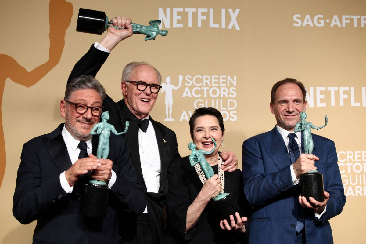 Vatican thriller 'Conclave' wins top prize in SAG Awards upset