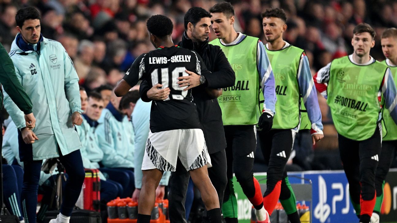 Arteta warns Lewis-Skelly after early sub in UCL