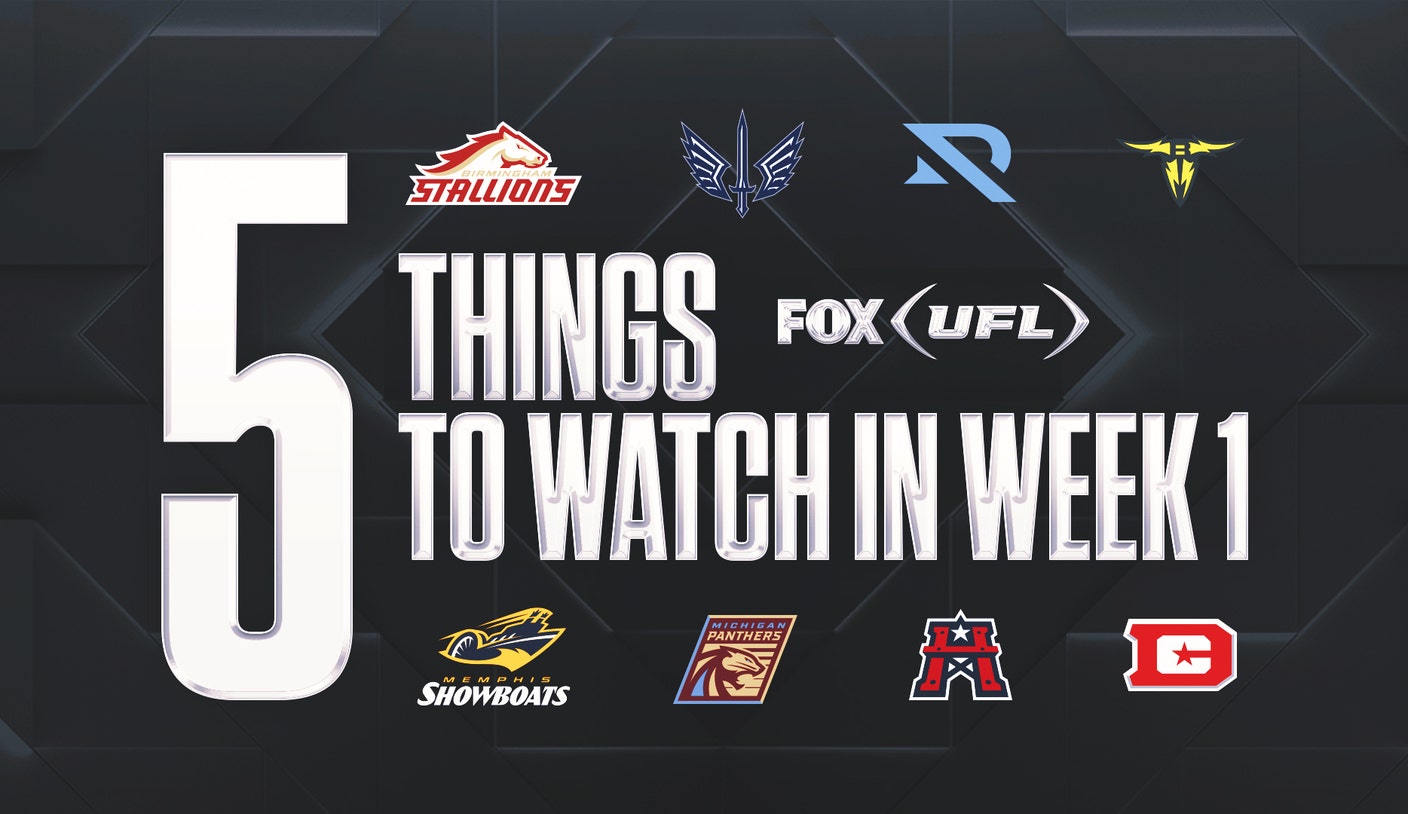 Five things to watch for in Week 1 of the 2025 UFL season