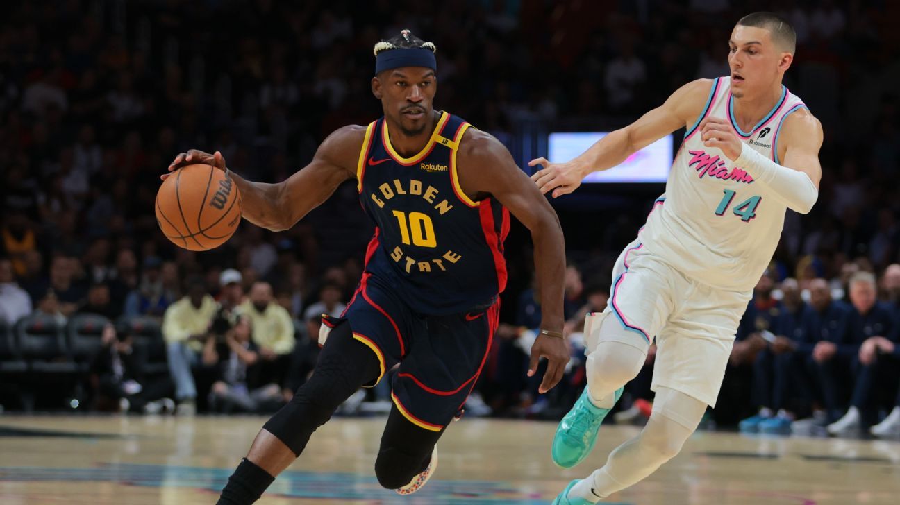 Heat cruise to a win over Warriors in Jimmy Butler’s return to Miami