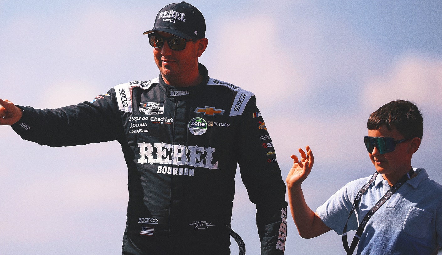 Kyle Busch races against son Brexton, 9, for first time: 'I've got bragging rights'