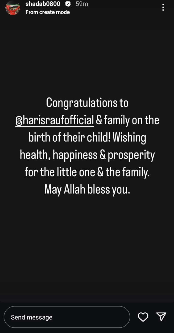 Star Pacer Haris Rauf Muzna Masood Malik Blessed With Baby Boy