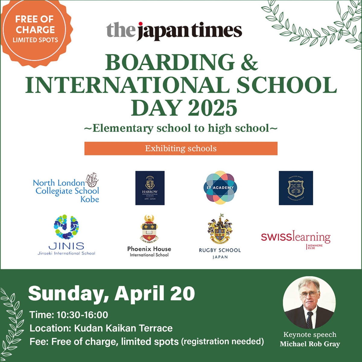 The Japan Times Boarding & International School Day 2025 ~Elementary school to High School~