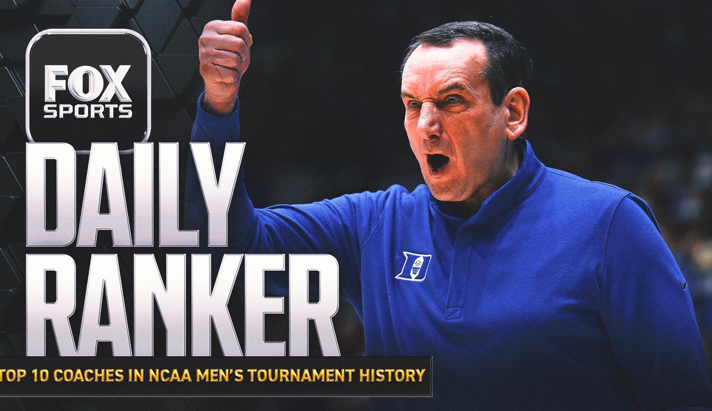 Who are the top 10 coaches in NCAA Men's Tournament history?