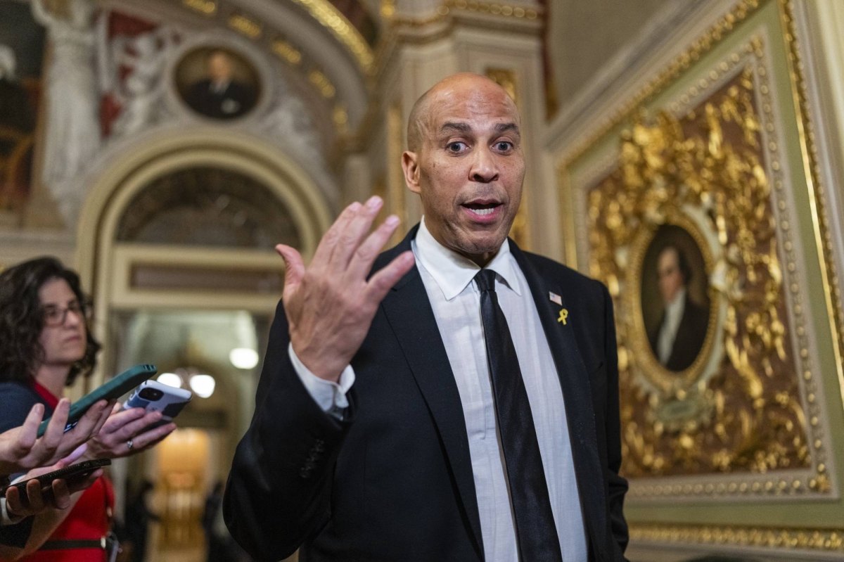 Cory Booker condemns Trump’s policies in longest senate speech on record