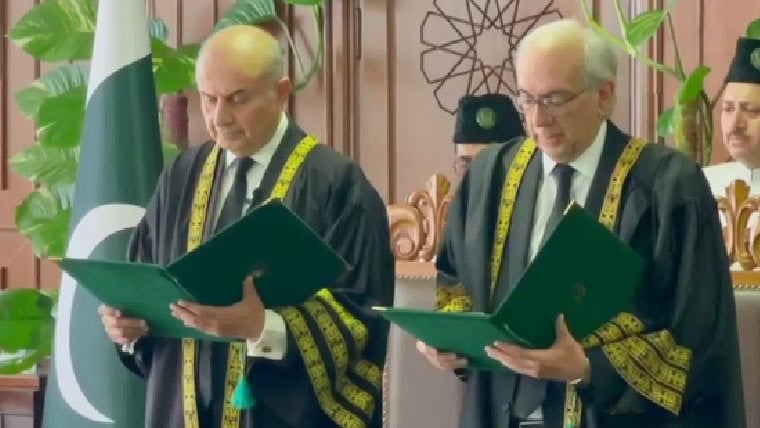 Justice Mansoor Ali Shah Sworn In As Acting Cjp