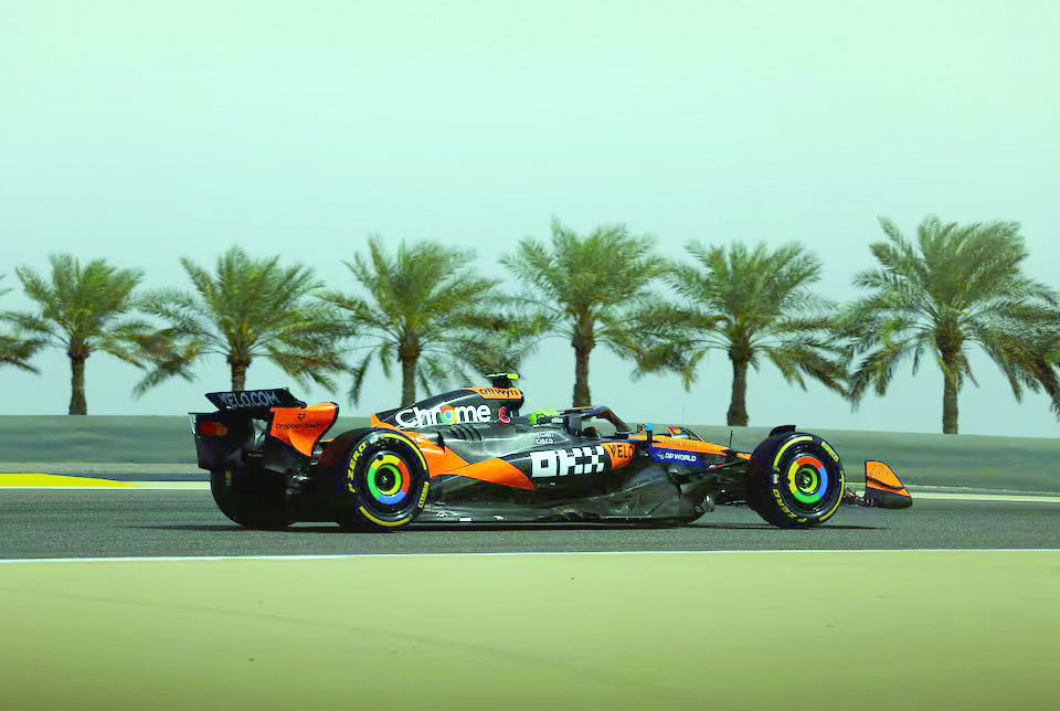 Norris turns on the heat at Bahrain practice | The Express Tribune