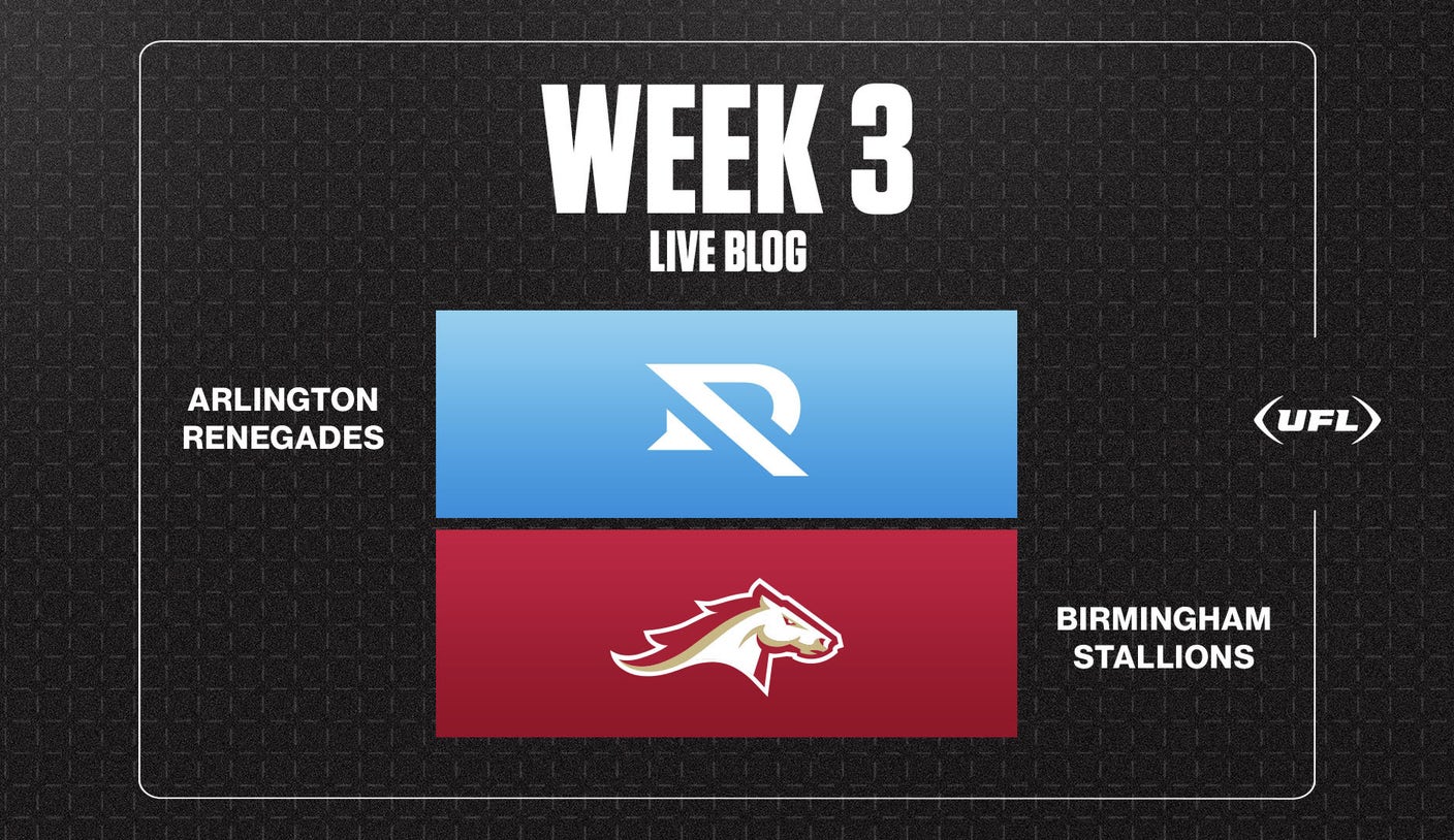 Renegades vs. Stallions live updates, score: Arlington leading in second half
