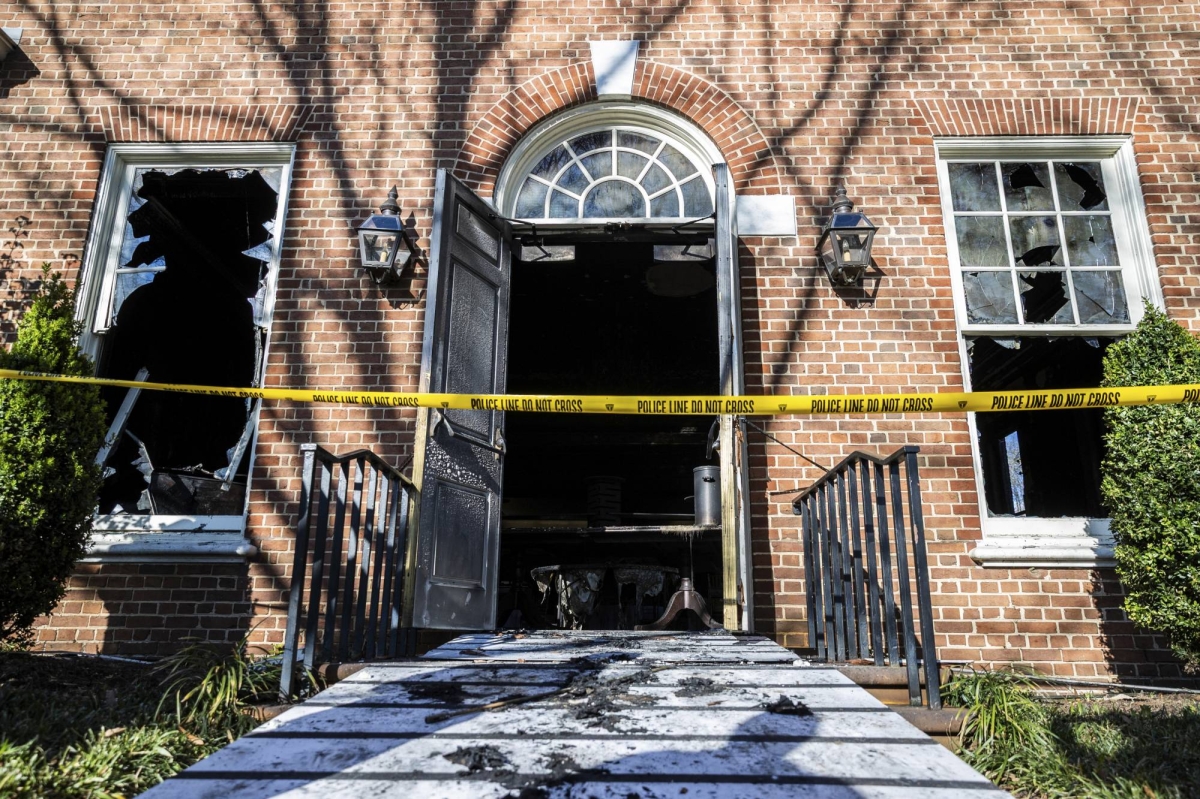 Suspect held over arson attack on Pennsylvania governor’s mansion