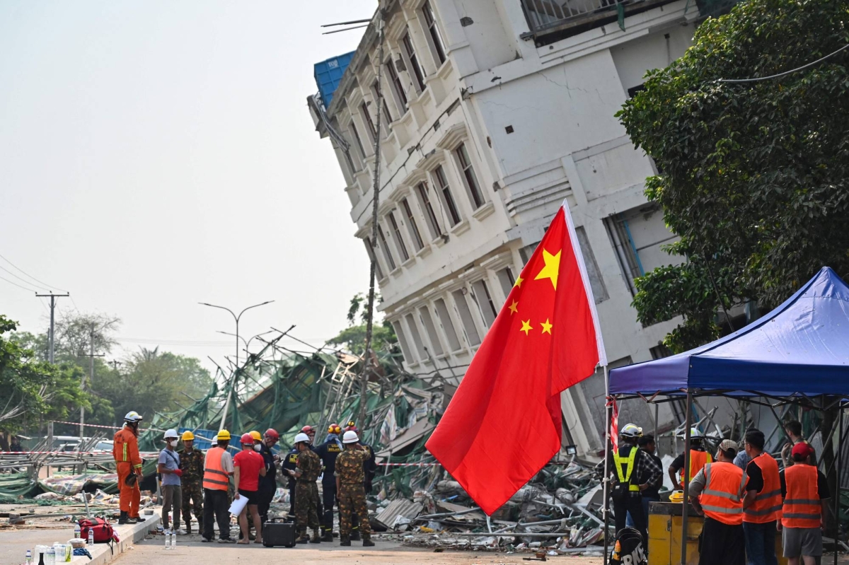 With U.S. absent, China steps in for earthquake-hit Myanmar