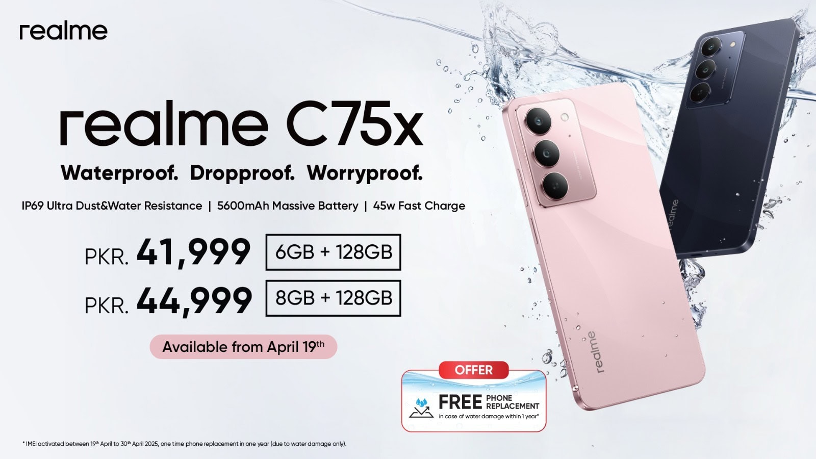 Realme C75x Takes Over Social Media After Being Dananeers Favourite Phone Now In Pakistan Starting At Pkr 41999 Best Waterproof Phone With Free Replacement Offer