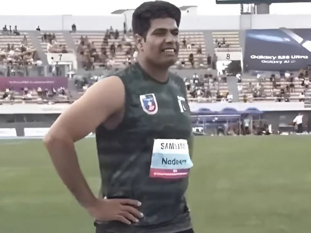 Arshad Nadeem wins javelin gold at Asian Athletics | The Express Tribune