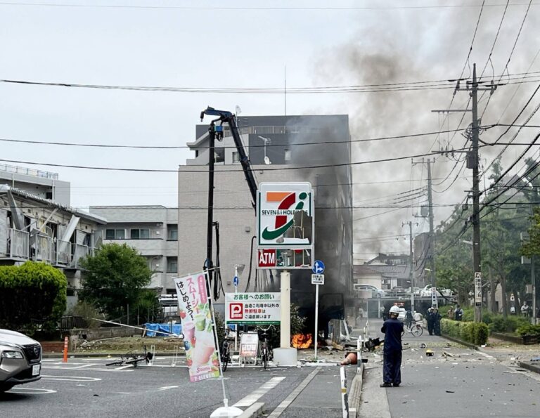 Gas explosion injures 10 at Tokyo construction site, prompting evacuation