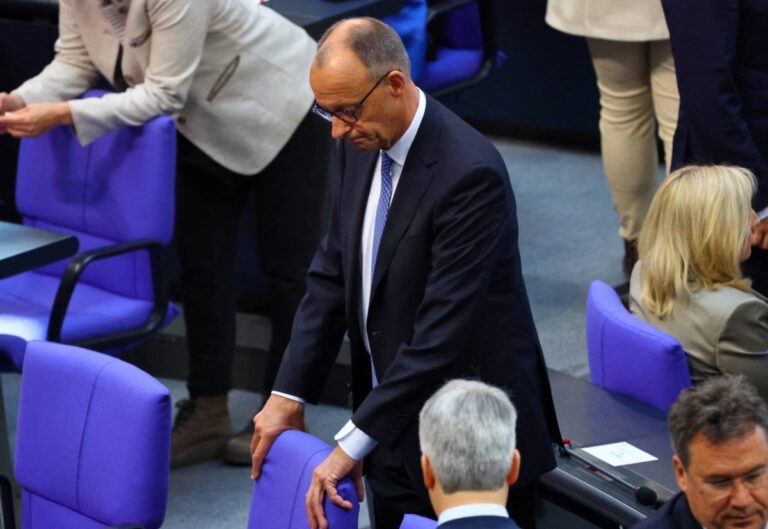 Germany's Friedrich Merz falls short of majority in first vote for chancellor