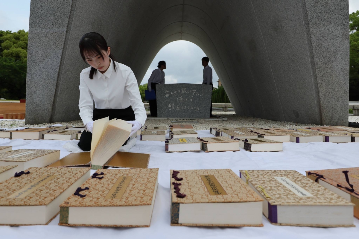 Hiroshima opens up stone chamber containing register of A-bomb victims