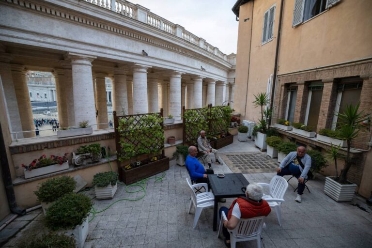 Homeless sheltered by Pope Francis wonder who will follow