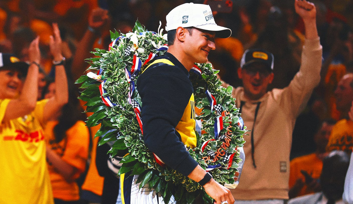 Indy 500 champ Alex Palou takes in Knicks-Pacers, caps off big Indiana sports day