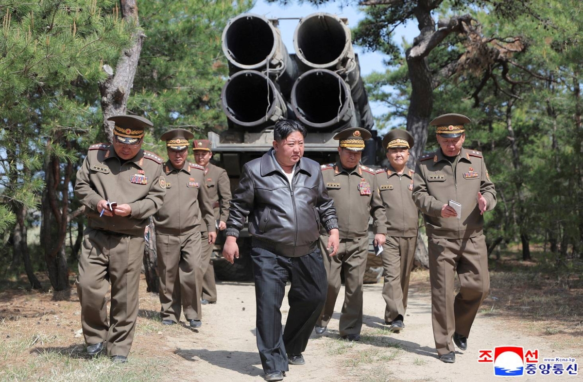 North Korea's Kim leads missile test, stresses nuclear force readiness