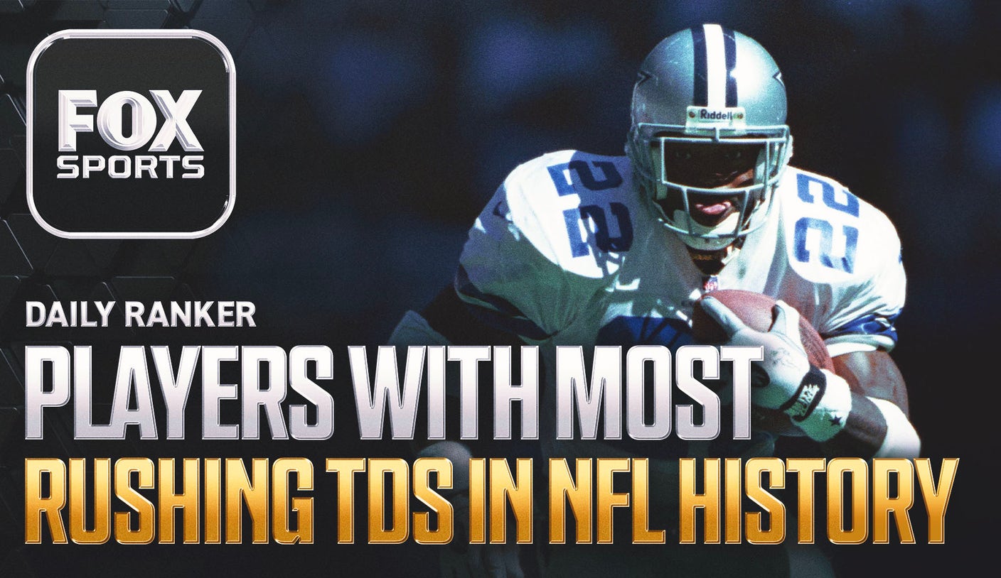 Which players have the most rushing touchdowns in NFL history?