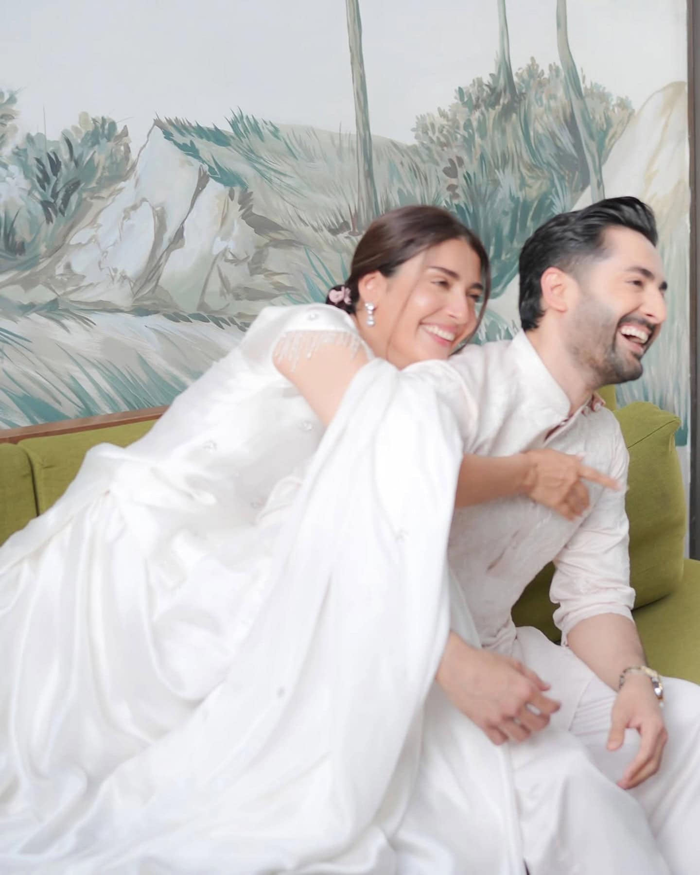 Danish Taimoor Ayeza Khans Eid Twinning Wins Internet See Pics