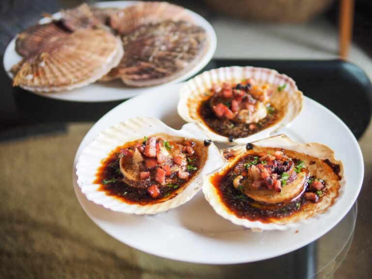 Japanese mollusks with a tangy lift