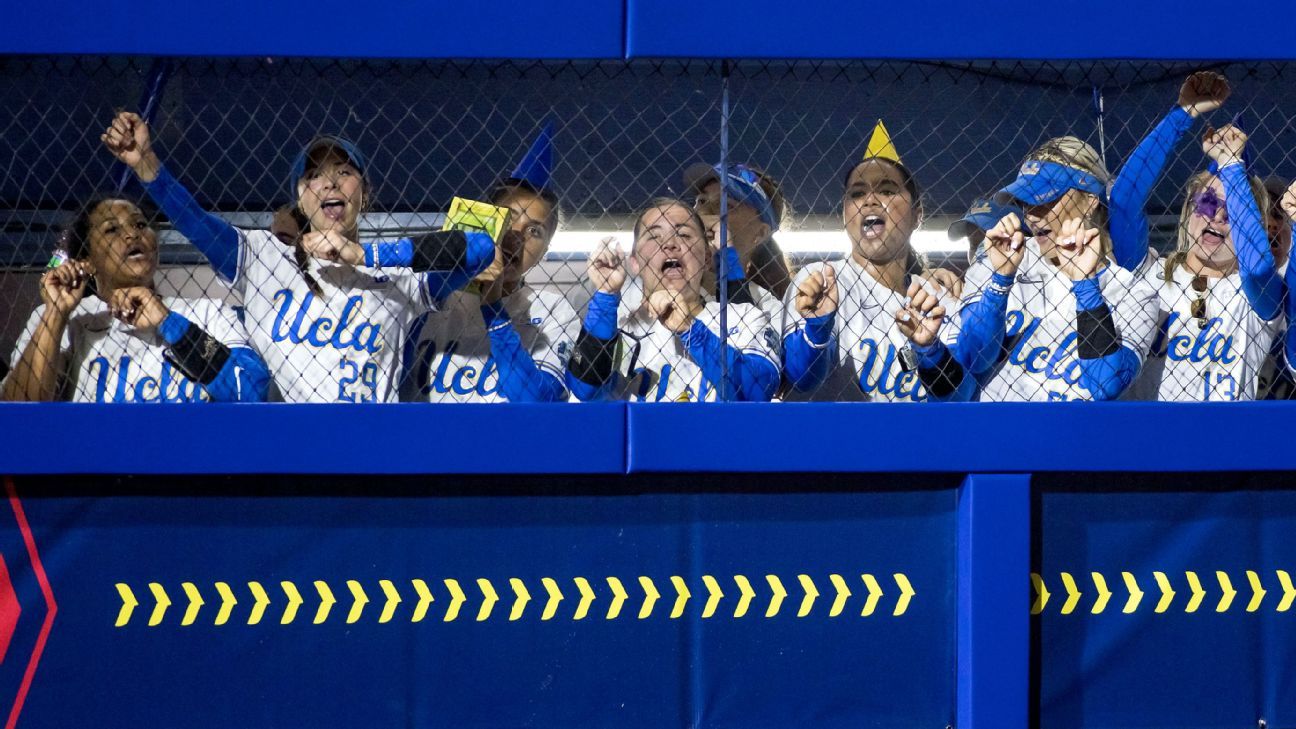 Party hats, piñatas, disco balls: Inside UCLA’s ‘absolutely feral’ dugout party