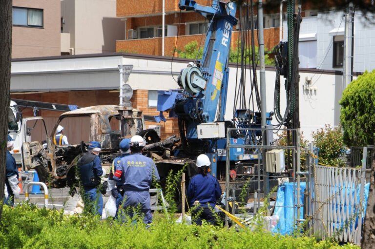 Tokyo construction site blast caused by gas cylinder buried in the ground