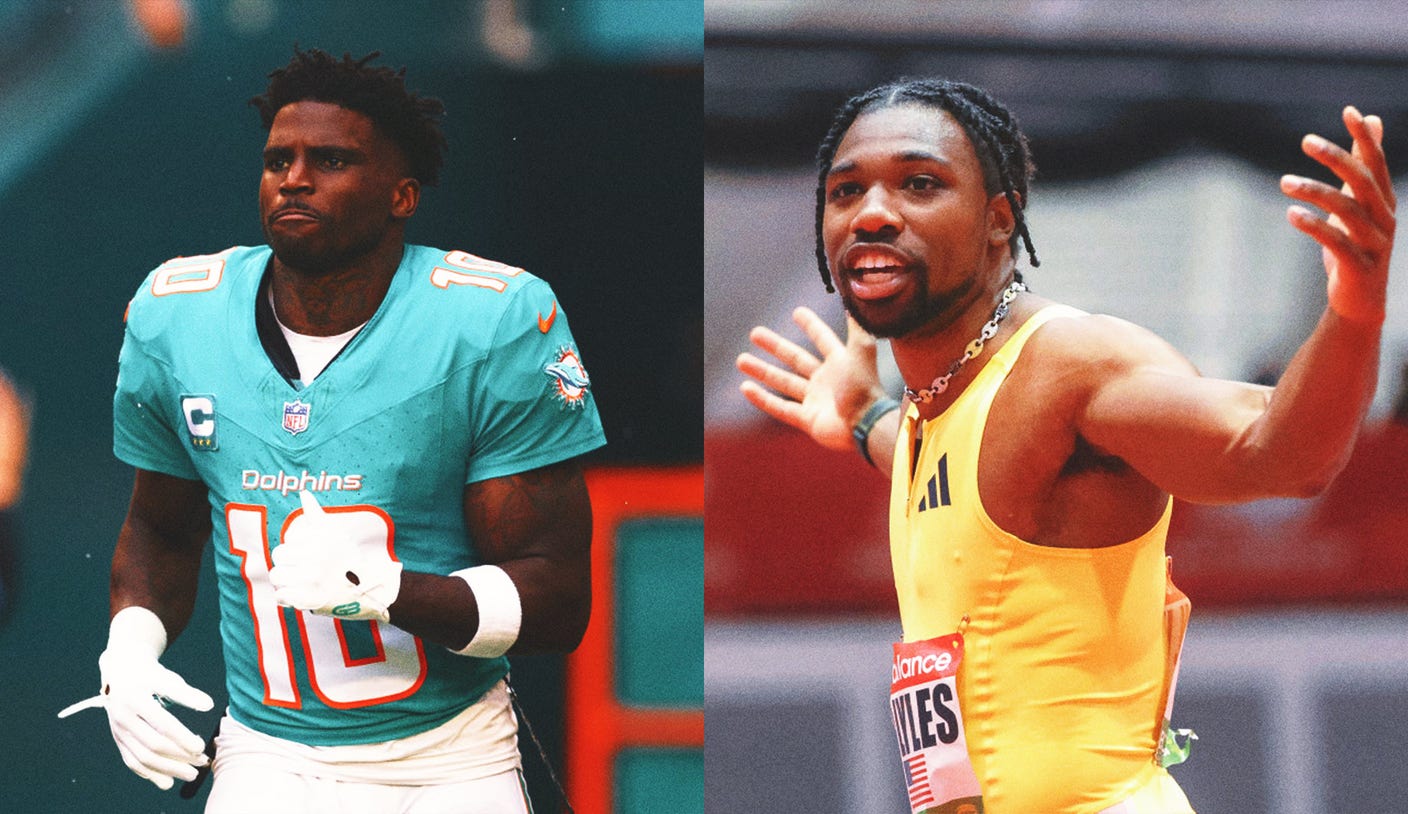 Tyreek Hill Trolls Noah Lyles After Calling Off Race for 'Personal Reasons'