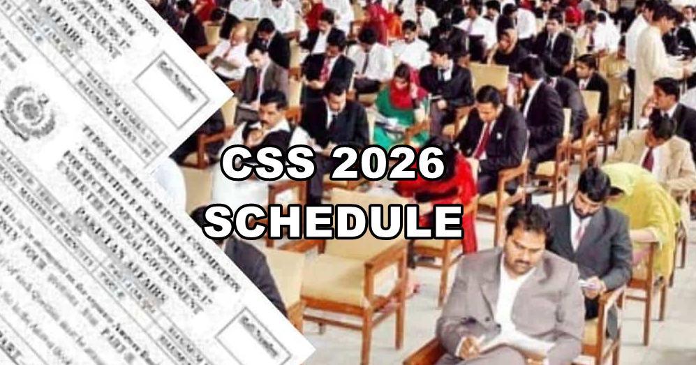 CSS 2026: FPSC shares schedule for MPT, Written Exams