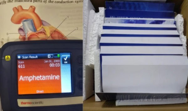 Anf Foils Attempt To Smuggle Ice Soaked In Book Pages Through Courier Service