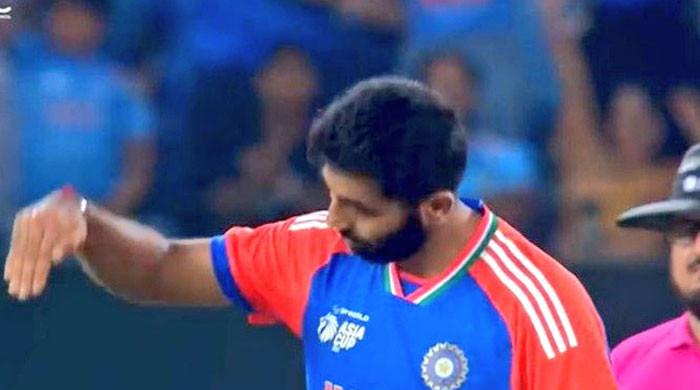 Asia Cup final: Jasprit Bumrah trolled for 'jets-down' celebration
