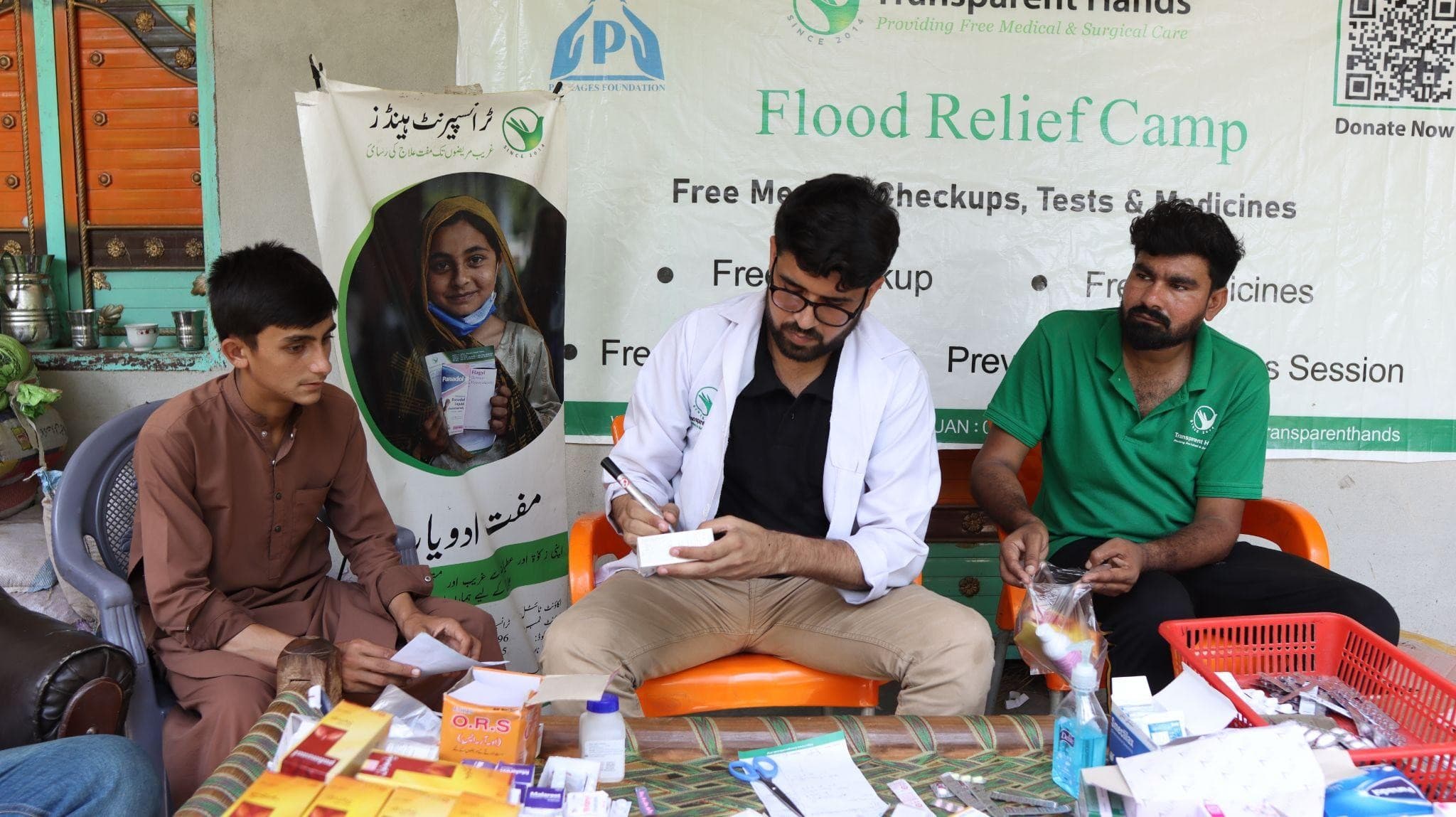 How is Transparent Hands Addressing Common Diseases in Flood-Affected Areas?