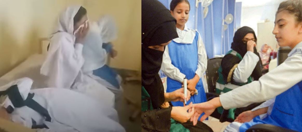 Viral Schoolgirls video crying in pain wrongly linked to HPV campaign in Pakistan