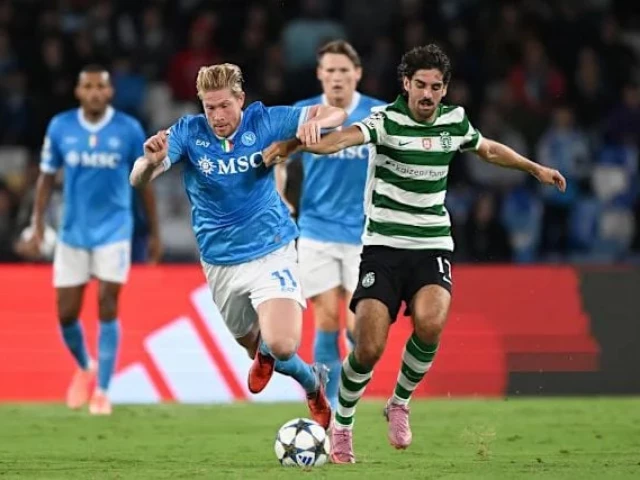Hojlund and De Bruyne combine to push Napoli past Sporting | The Express Tribune