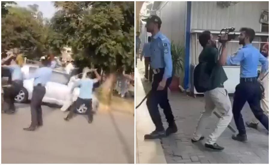 Journalists, Kashmiri protesters assaulted as Police storm Islamabad Press Club