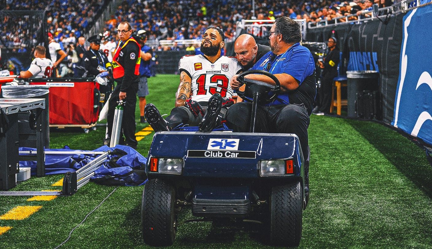Mike Evans Suffers Broken Clavicle During Buccaneers' Loss to Lions