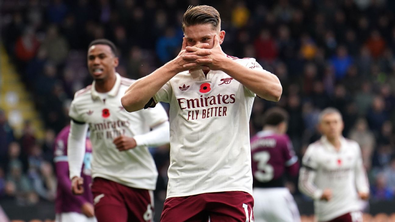 European live updates: Arsenal win at Burnley, Man United held at Forest