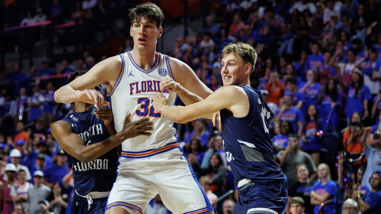 Gators’ 7-9 Rioux becomes tallest college player