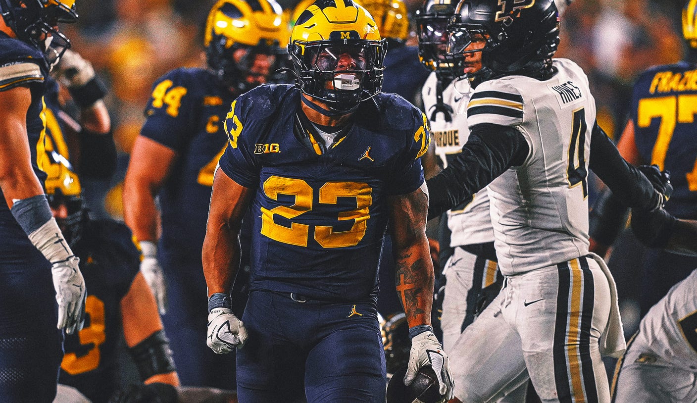 No. 21 Michigan Holds off Purdue After RB Jordan Marshall’s Career Night