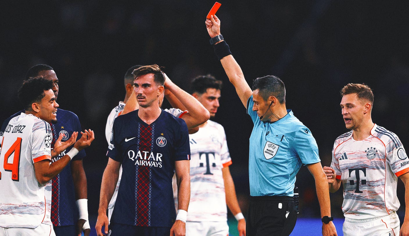 Two Goals and a Red Card: Luis Díaz Had a Day in Bayern-PSG Champions League Game