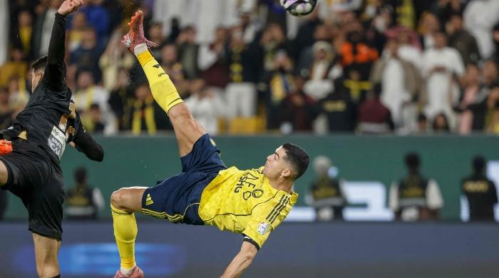 WATCH: Ronaldo, 40, scores spectacular bicycle kick