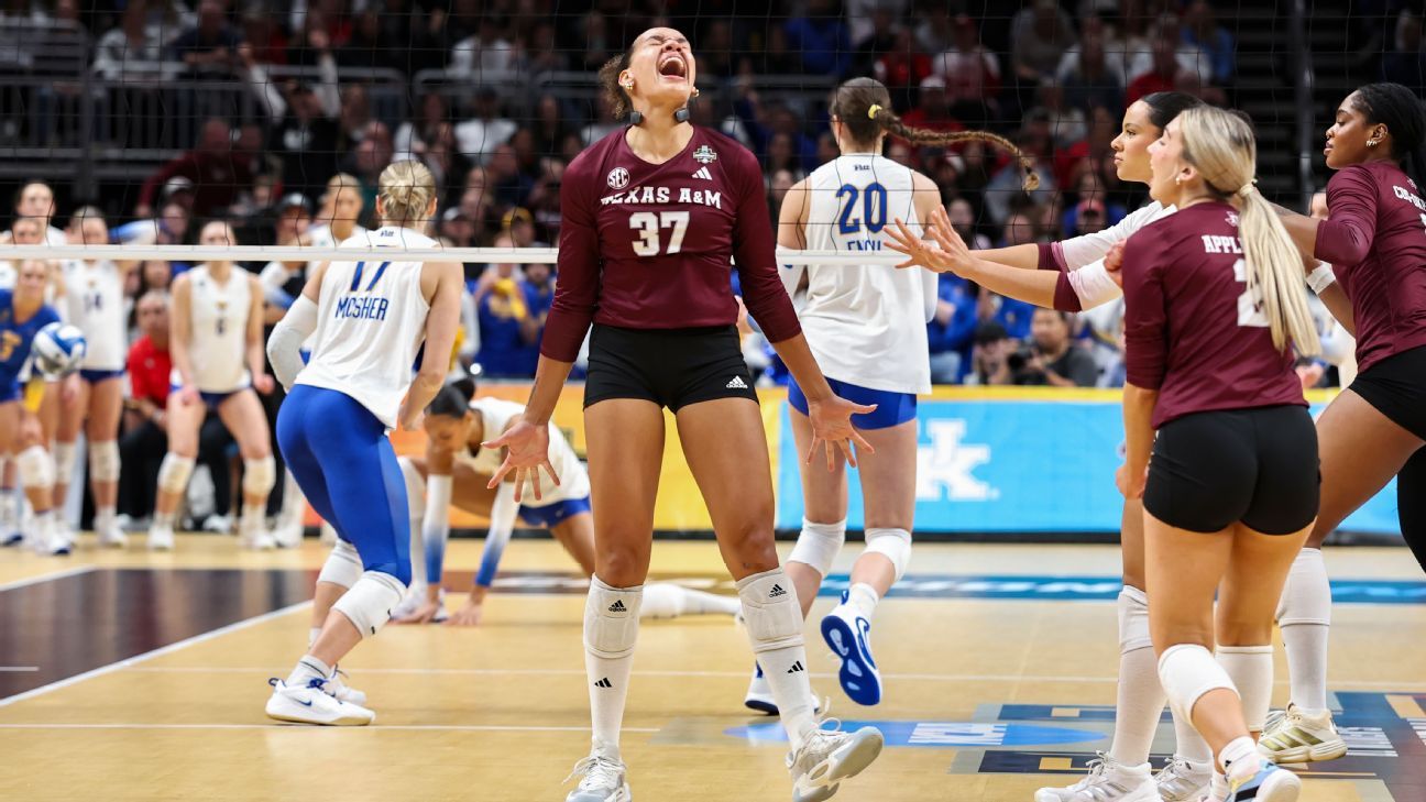 A&M knocks off Pitt, makes first volleyball final